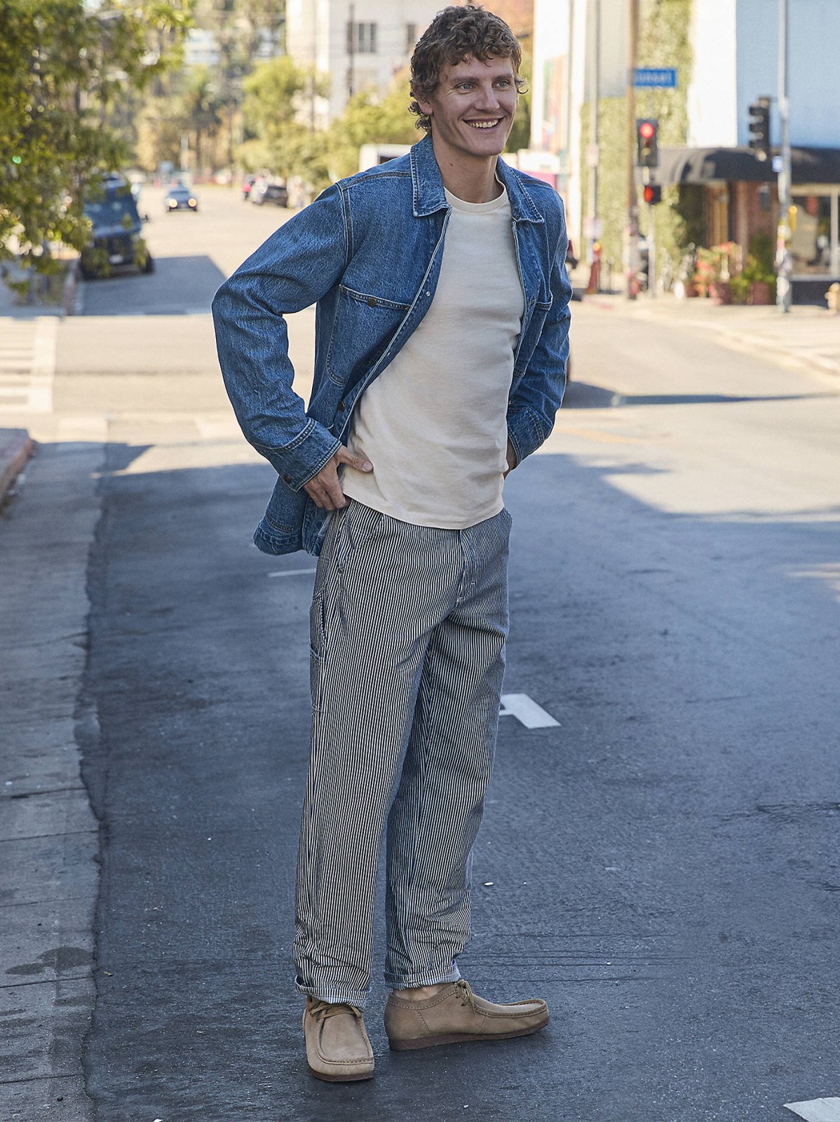 Men's Legendary Railroad Stripe Loose Carpenter Jean - view 9