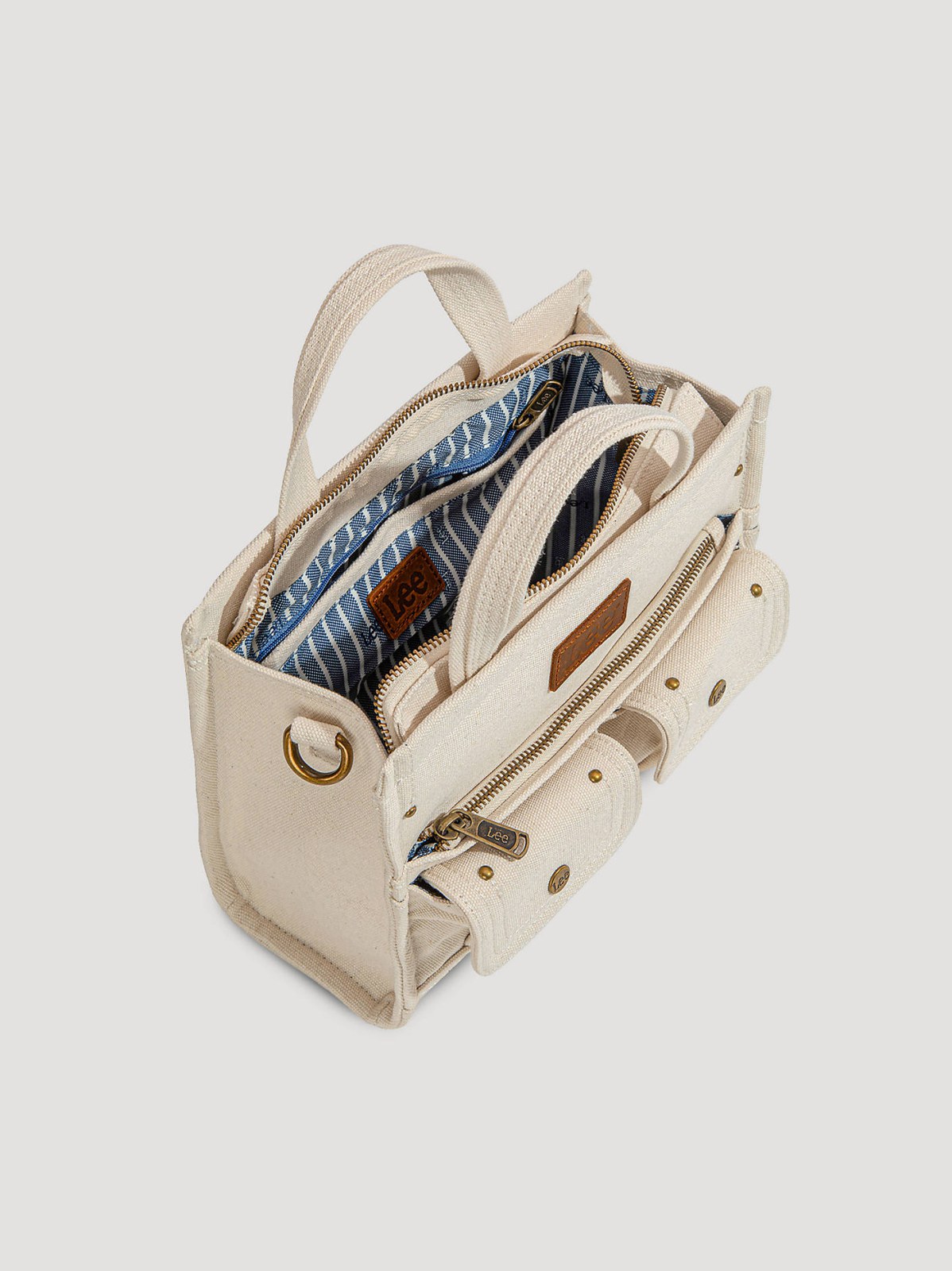 Women's Canvas Cargo Pocket Tote Bag - view 4