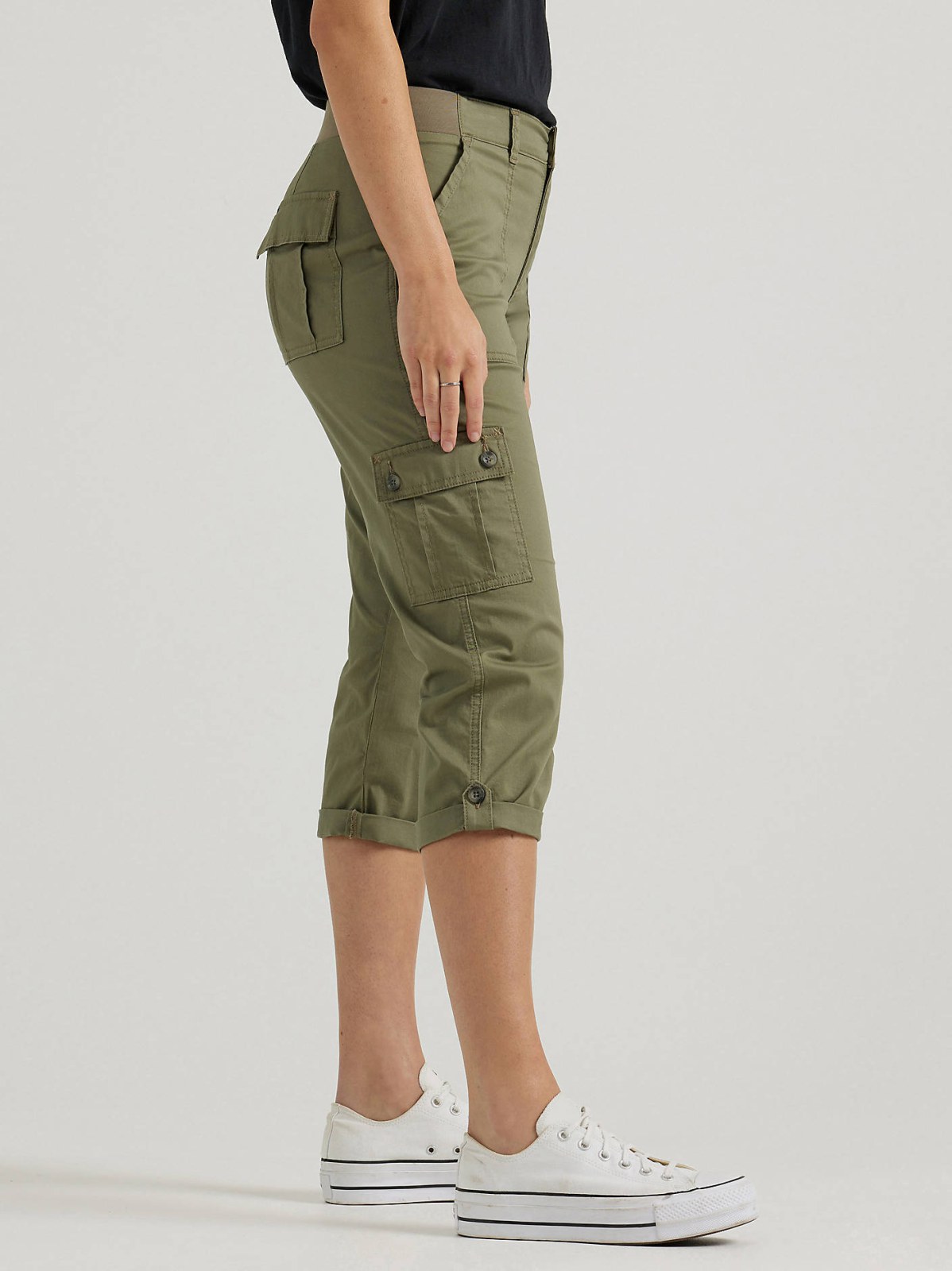 Women's Ultra Lux Comfort with Flex-to-Go Relaxed Fit Cargo Capri - view 4
