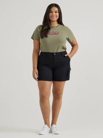 Women's Ultra Lux Comfort with Flex-to-Go Relaxed Fit Cargo Short (Plus)