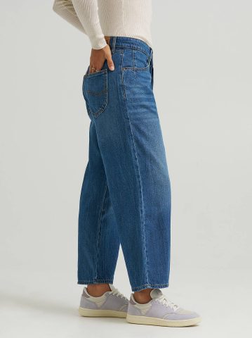 Women's Loose Crop Button-Fly Jean
