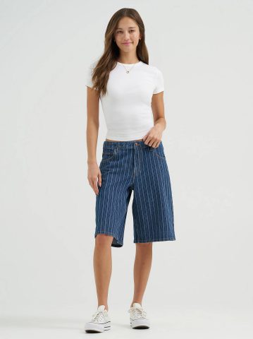 Women's Long Denim Short