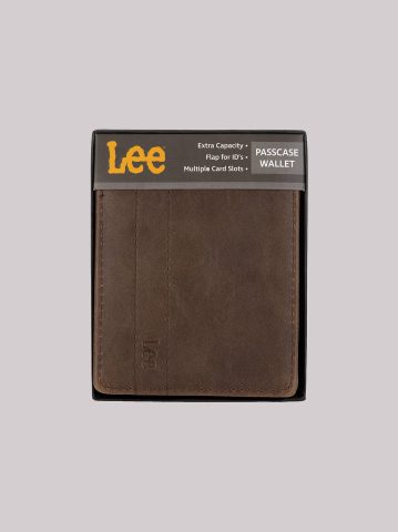 Men's Embossed Logo Passcase Wallet