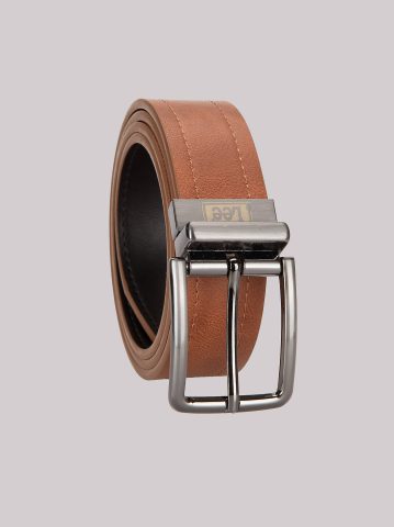 Men's Logo Stamped Reversible Belt