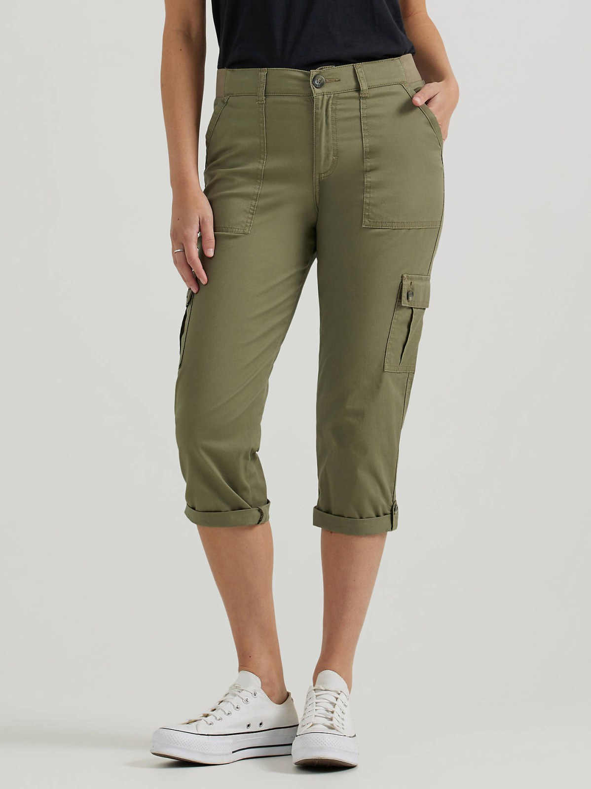 Women's Ultra Lux Comfort with Flex-to-Go Relaxed Fit Cargo Capri - view 2