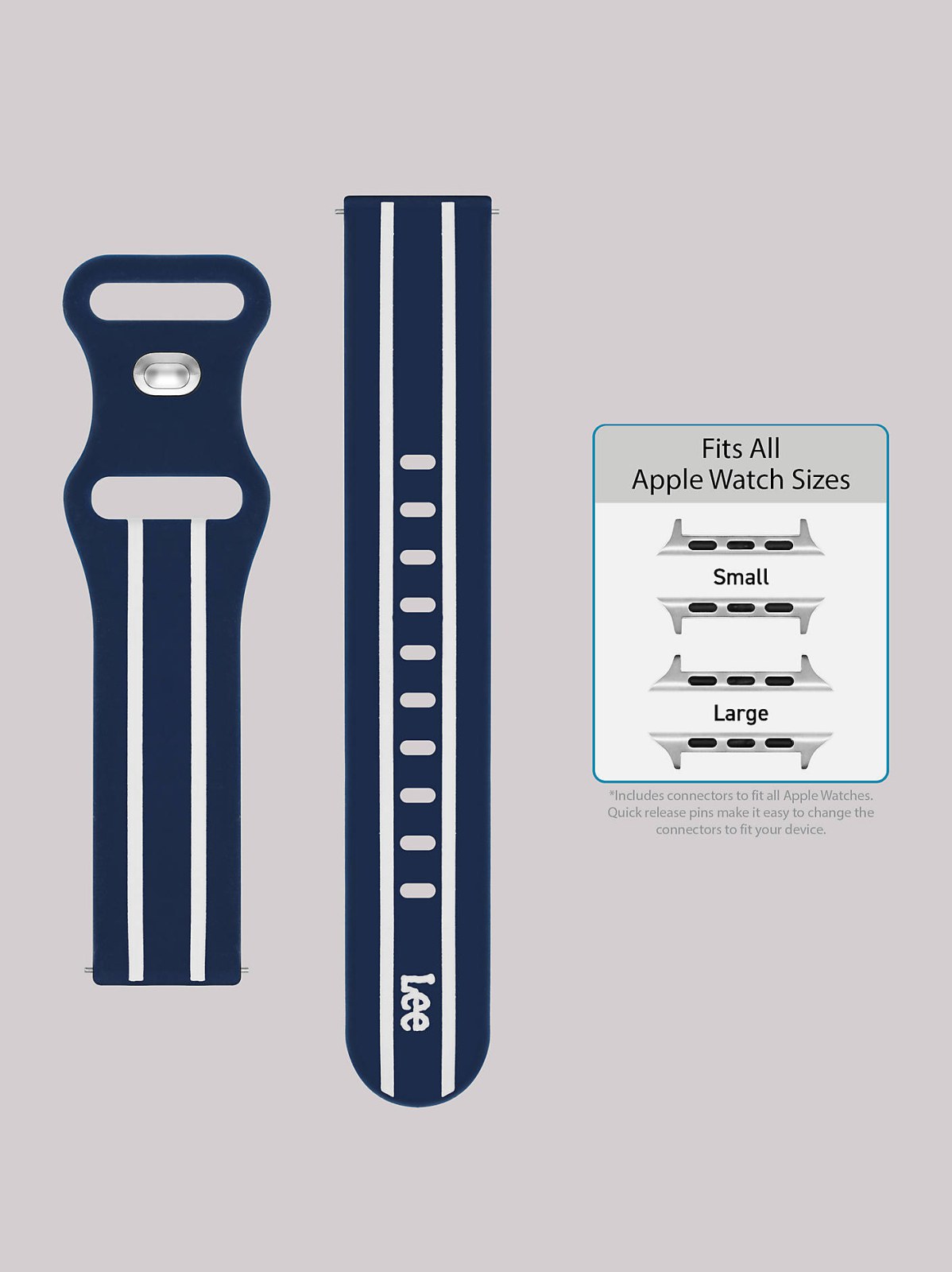 Stripe Silicone Universal Watchband - view 5