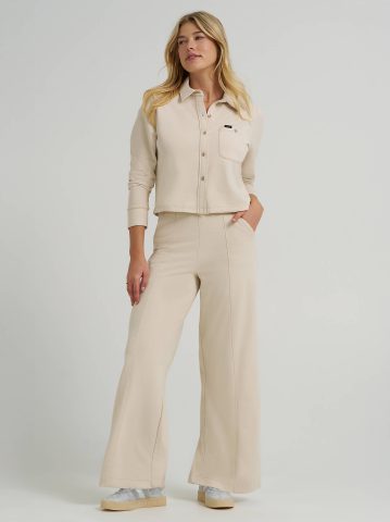 Women's Wide Leg Pull On Knit Pant