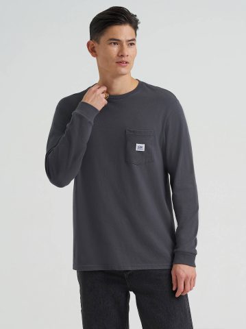 Men's Long Sleeve Workwear Pocket Tee
